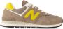 New Balance 574 sneakers bruin geel - Thumbnail 1