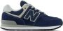 New Balance 574 sneakers donkerblauw grijs Suede Dierenprint 34.5 - Thumbnail 1