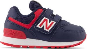 New Balance 574 sneakers donkerblauw rood