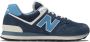 New Balance 574 sneakers donkerblauw wit - Thumbnail 1