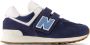 New Balance 574 sneakers donkerblauw wit Jongens Meisjes Suede Logo 34.5 - Thumbnail 1