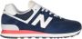 New Balance Stijlvolle Lage Sneakers in Donkerblauw Blue Heren - Thumbnail 1
