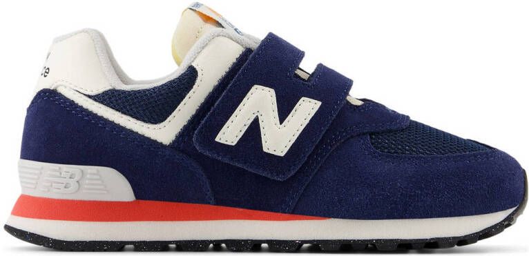New Balance 574 sneakers donkerblauw wit rood