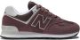 New Balance 574 sneakers donkerbruin lichtgrijs - Thumbnail 1