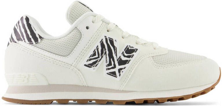 New Balance 574 sneakers wit zwart Suede Meerkleurig 37