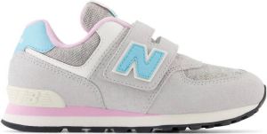 New Balance 574 sneakers grijs blauw roze