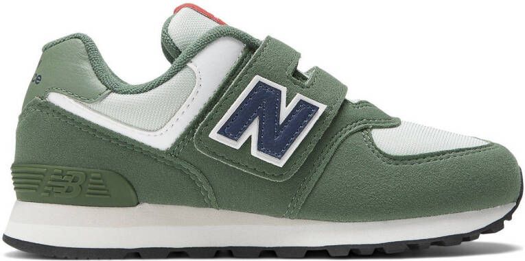 New Balance 574 V1 sneakers groen lichtgroen Jongens Meisjes Suede Meerkleurig 34.5