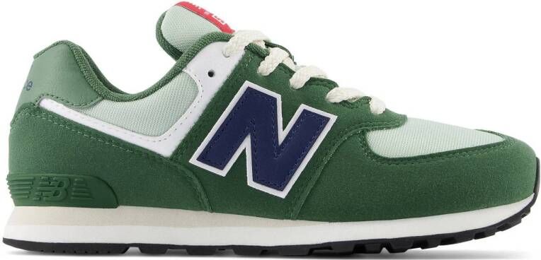 New Balance 574 sneakers groen lichtgroen Suede Meerkleurig 39
