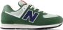 New Balance 574 sneakers groen lichtgroen Suede Meerkleurig 36 - Thumbnail 1