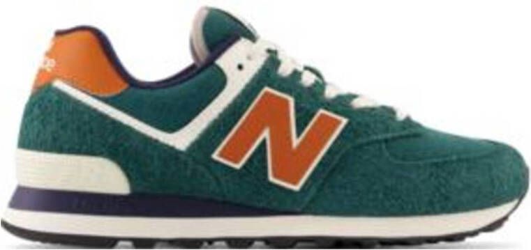 New Balance Suède en Stoffen Leren Sneakers Green Heren