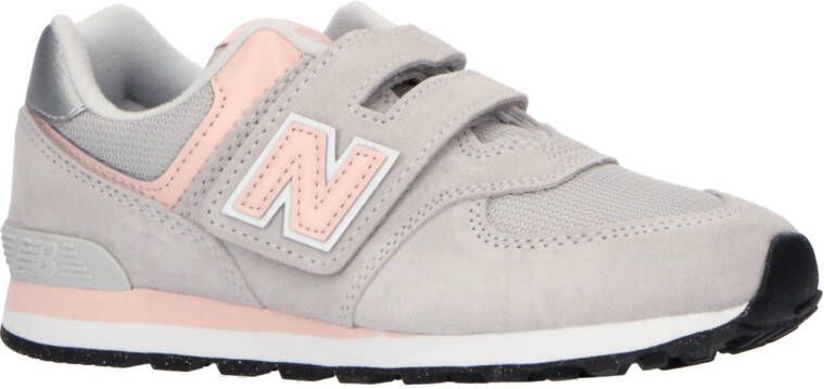 New Balance 574 sneakers lichtblauw lichtroze