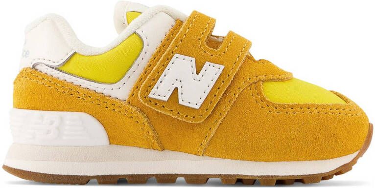 New Balance 574 sneakers oker geel zit