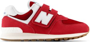 New Balance 574 sneakers rood wit