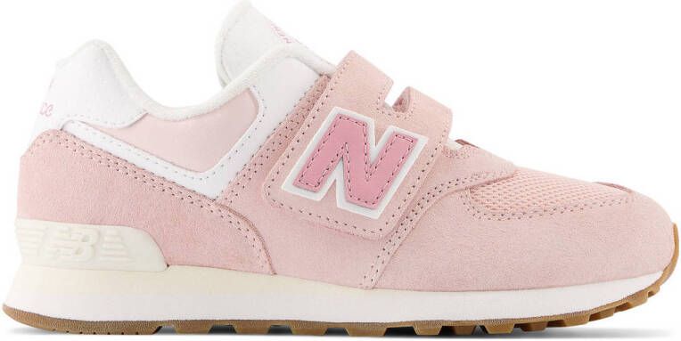 New Balance 574 sneakers roze wit Jongens Meisjes Suede Logo 34.5