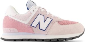 New Balance 574 sneakers roze wit donkerblauw