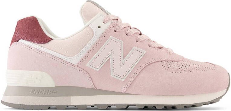 New Balance 574 sneakers roze wit grijs