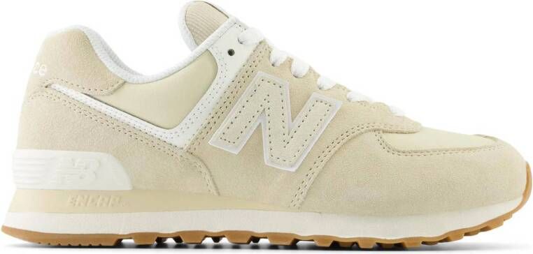 New Balance 574 sandstone angora Beige Suede Lage sneakers Dames