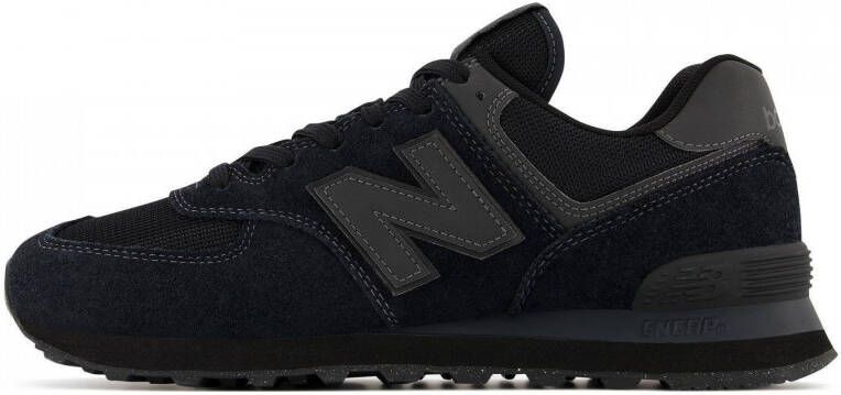 New Balance Mesh en Suède Sneakers Zwart Black Heren