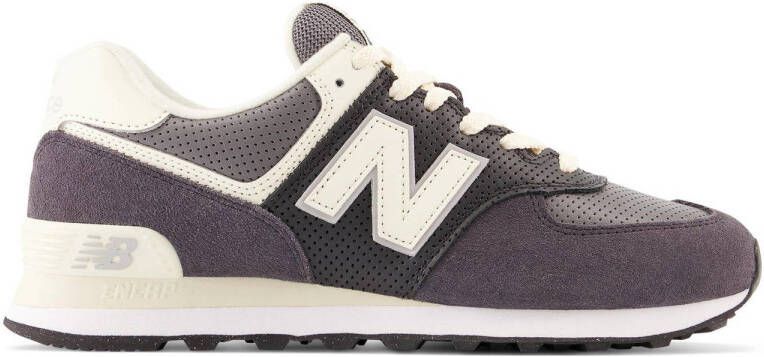 New Balance 574 sneakers zwart grijs ecru