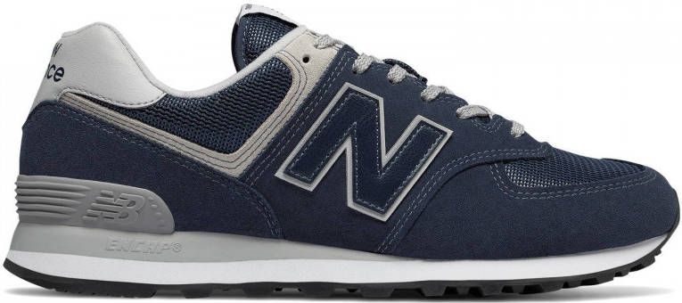 New Balance 574 suede sneakers donkerblauw grijs