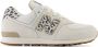 New Balance 574 V1 sneakers dierenprint offwhite blauw Ecru Suede 36 - Thumbnail 1