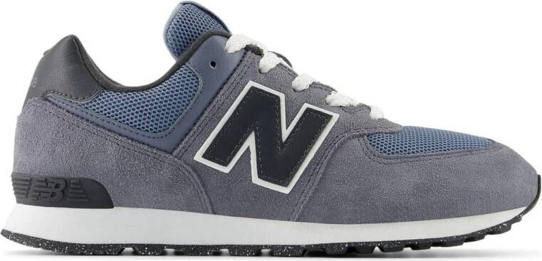 New Balance 574 V1 sneakers grijsblauw zwart wit Suede 36