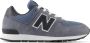 New Balance 574 V1 sneakers grijsblauw zwart wit Suede 37 - Thumbnail 1