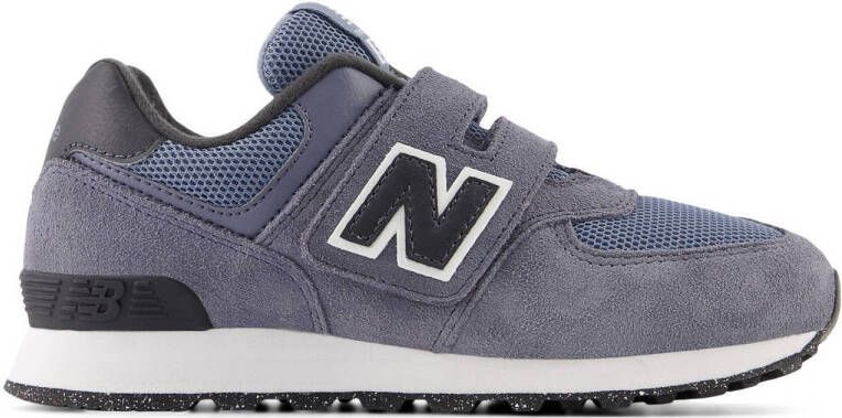 New Balance 574 V1 sneakers grijsblauw zwart wit Suede 34.5