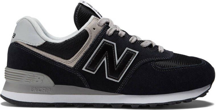 New Balance Mesh en Suède Sneakers Zwart Black