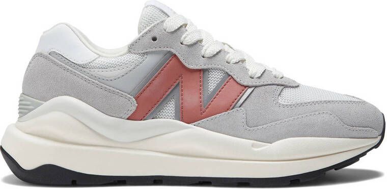 New Balance Grijze Sneakers met Leren en Textiele Bovenkant Gray Heren