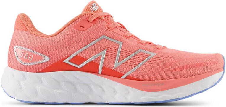 New Balance 680v8 hardloopschoenen koraalrood zilver