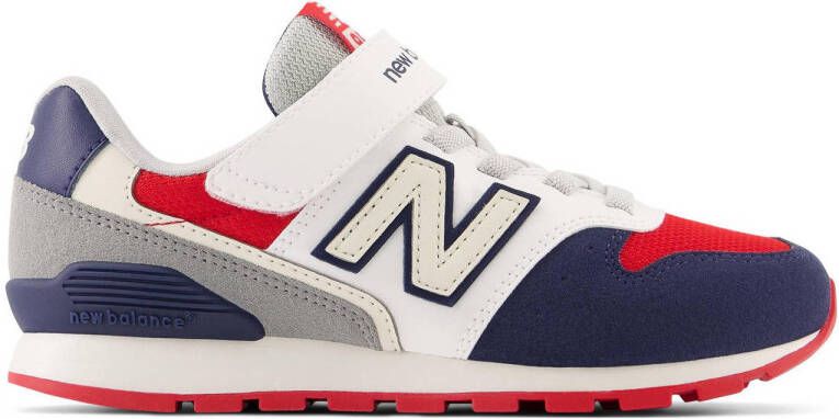 New Balance 996 sneakers wit donkerblauw grijs Jongens Meisjes Mesh Meerkleurig 34.5