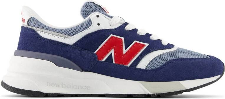 New Balance 997 sneakers donkerblauw lichtblauw rood