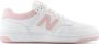 New Balance Witte Roze Basketbal Stijl Sneakers White Dames - Thumbnail 1