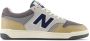 New Balance BB480 sneakers lichtgrijs camel donkerblauw - Thumbnail 1
