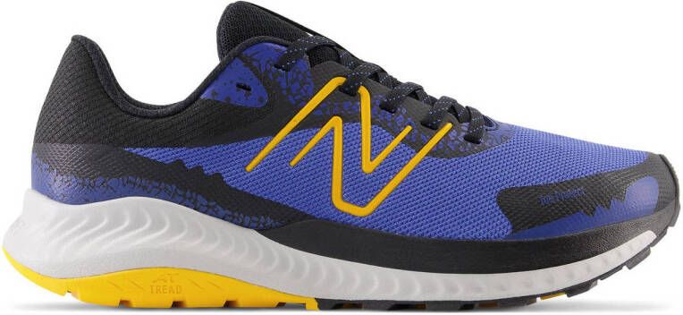 New Balance DynaSoft Nitrel V4 trail hardloopschoenen donkerblauw blauw geel