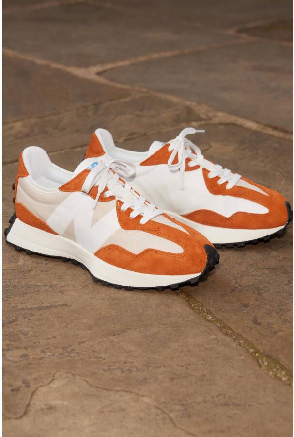 New Balance Unisex Suède en Mesh Sneakers Orange