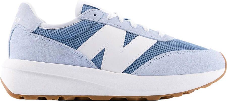 New Balance 370 Sneakers Dames Blauw Leer
