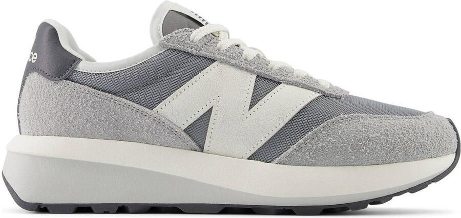 New Balance 370 Sneakers Heren Grijs Mesh Synthetisch