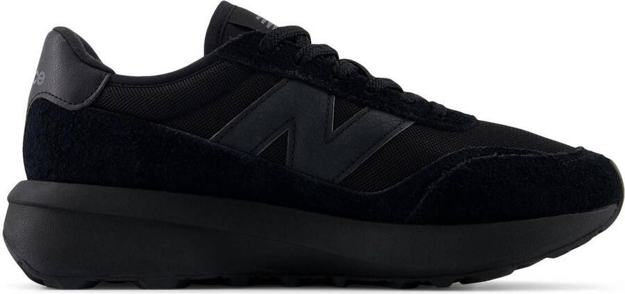 New Balance 370 Sneakers Zwart Mesh Synthetisch