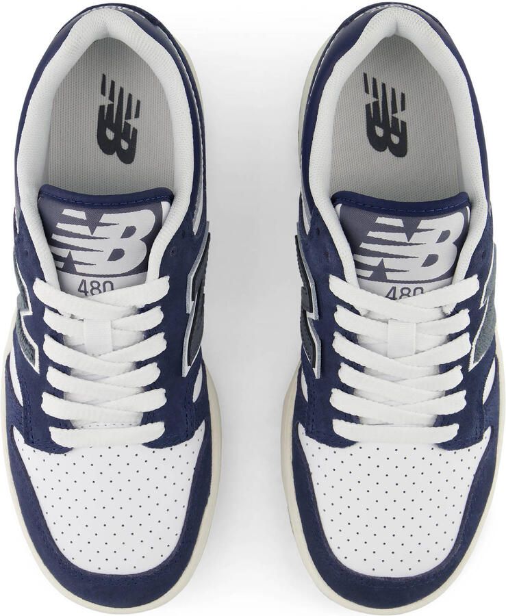 New Balance 480 suède sneakers donkerblauw wit - Foto 2