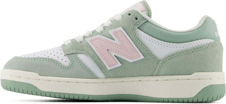 New Balance 480 suède sneakers mintgroen wit - Foto 2
