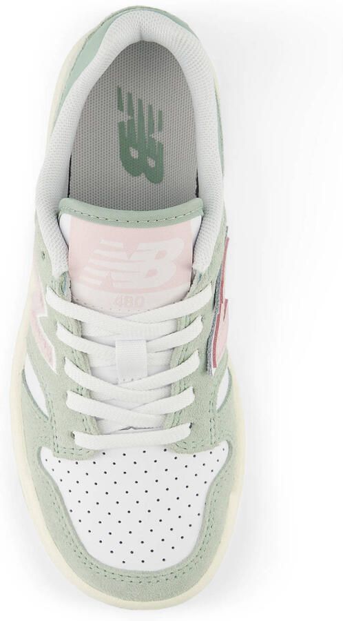 New Balance 480 suède sneakers mintgroen wit - Foto 3