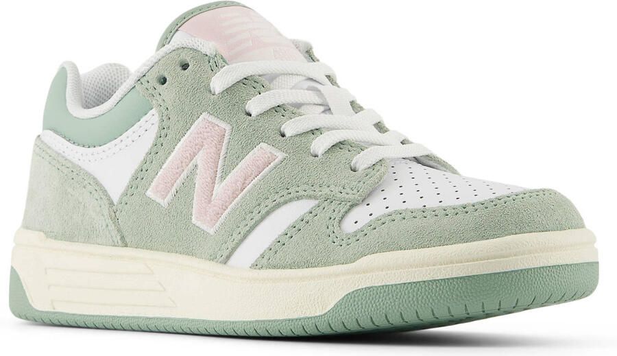 New Balance 480 suède sneakers mintgroen wit - Foto 2