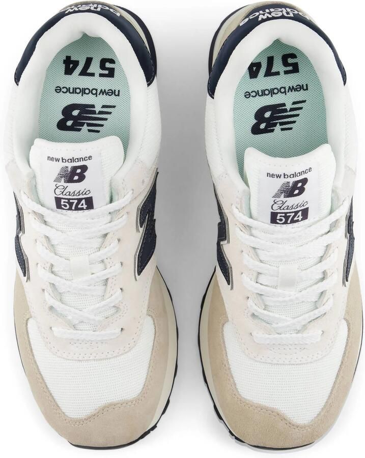 New Balance 574 sneakers beige zwart wit - Foto 2