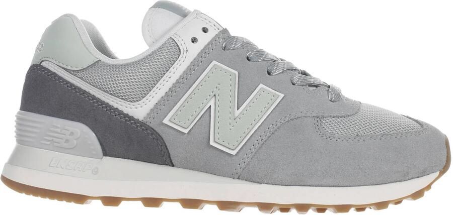 New Balance 574 sneakers grijsgroen mintgroen