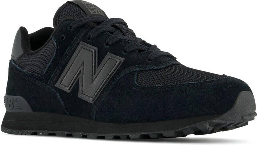 New Balance 574 Sneakers Unisex Zwart Leer Textil - Foto 3