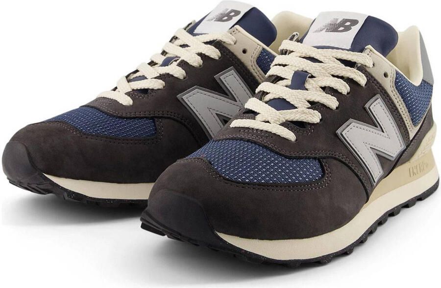 New Balance 574 Sneakers Heren Zwart Leer - Foto 2