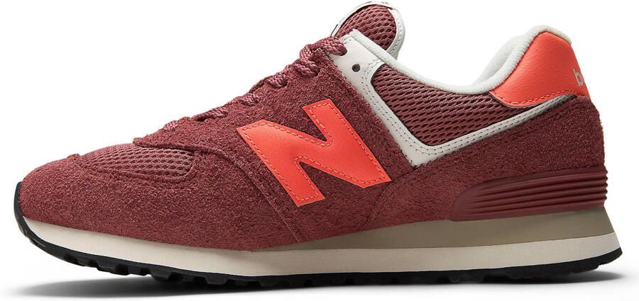 New Balance 574 suède sneakers donkerrood - Foto 3