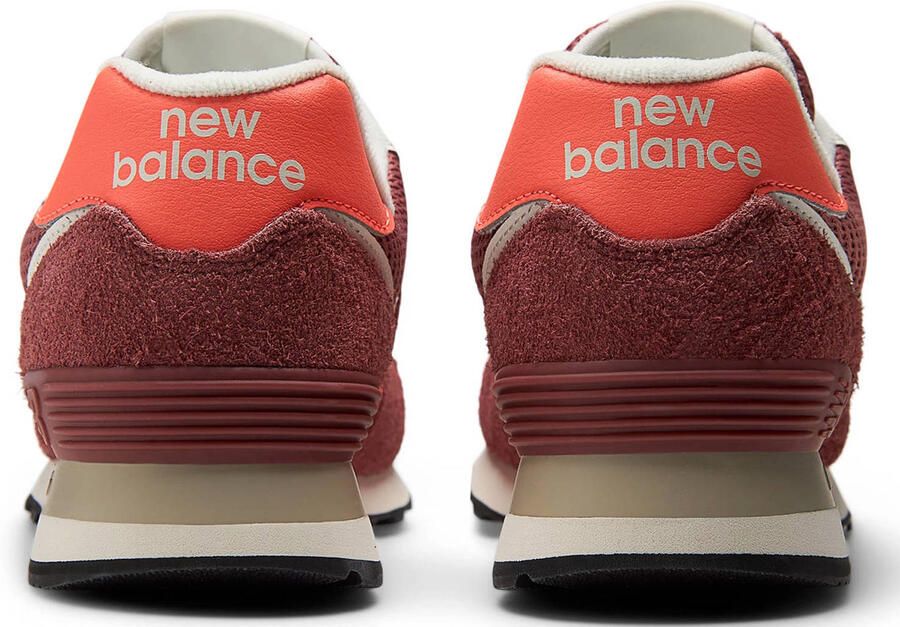 New Balance 574 suède sneakers donkerrood - Foto 2